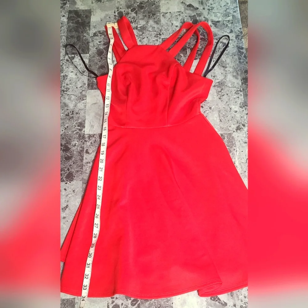 Little Red Formal Dress size 1/2 B. Darlin LIKE NEW! - Picture 5 of 5
